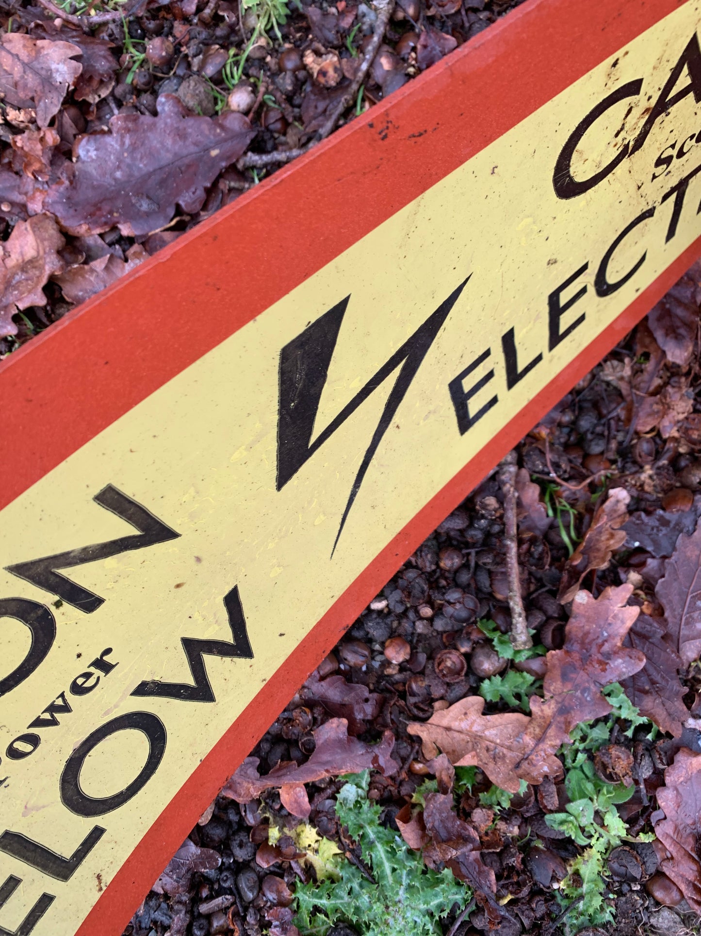 Warning Tile Tape - Scottish Power
