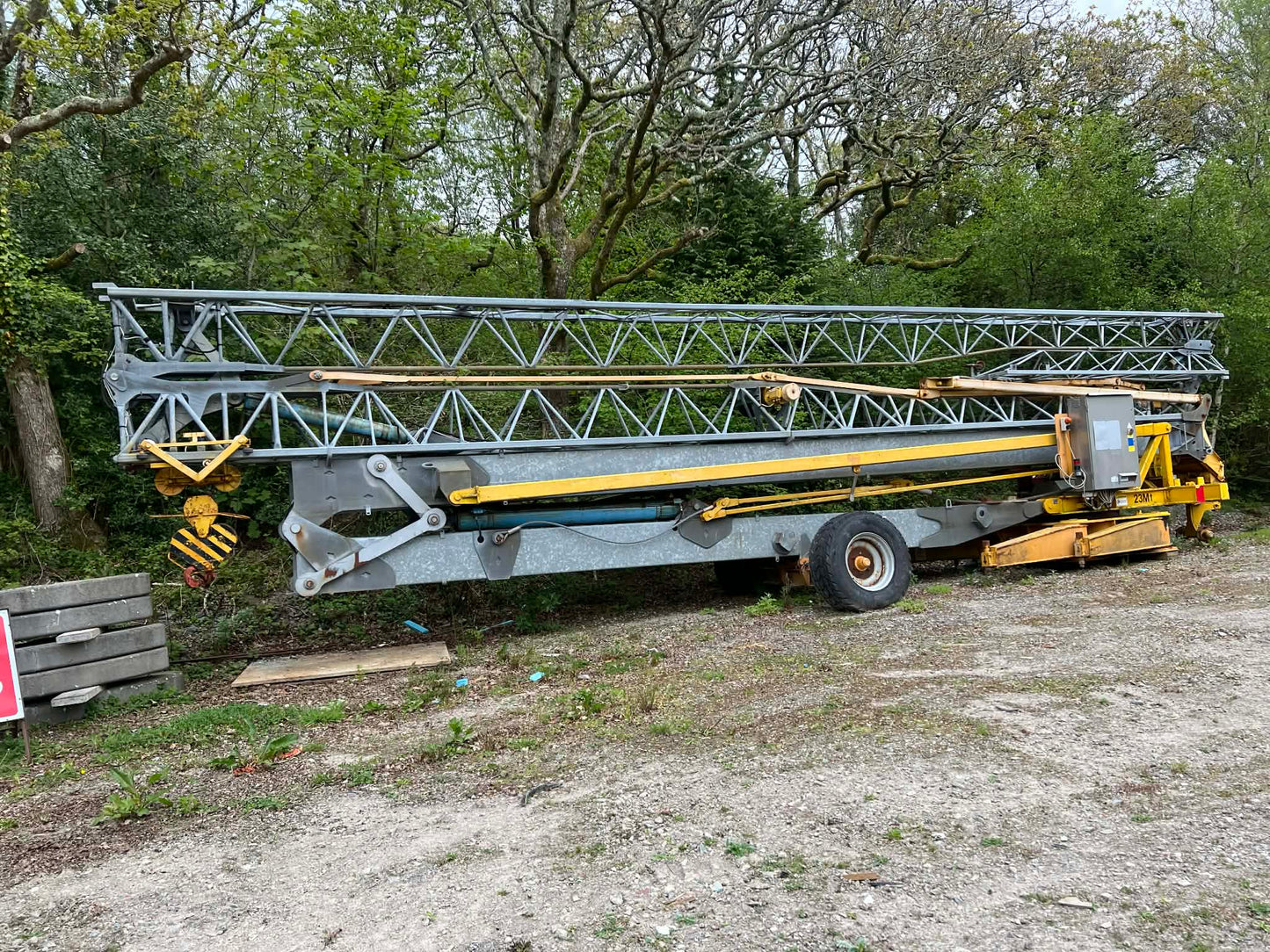 San Marco SMH321 Pedestrian Tower Crane – 32m Reach, 4 Ton Capacity