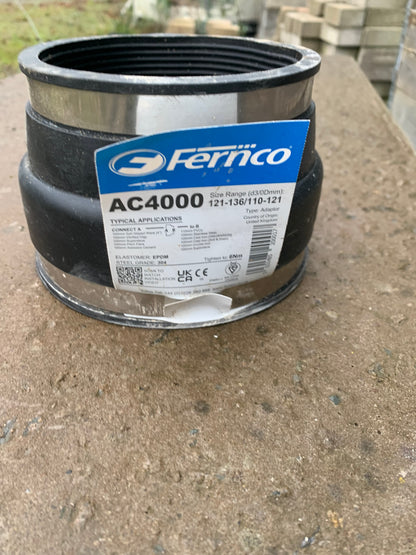 Fernco AC4000 rubber clay/plastic joint