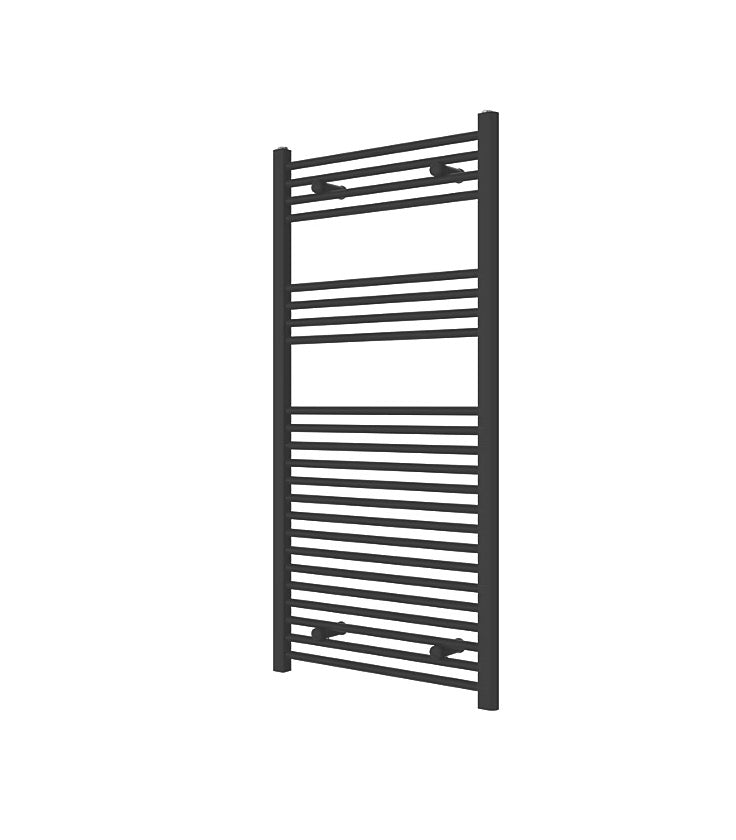 Flomasta 1200x500mm black towel rail